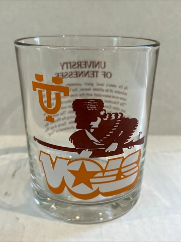 VINTAGE GULF UT UNIVERSITY OF TENNESSEE VOLS DRINKING ROCKS GLASS Cover