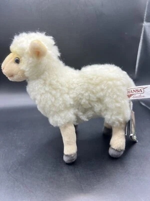 Hansa Lamb Sheep Kid Stuffed Plush Toy 7”- NEW WITH TAGS - Image 1 of 4