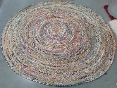 Alfombra BEIGE / MULTI 7' X 7' RD rosca rota, precio reducido 1172777127 CAP202B-7R Foto 1 de 4