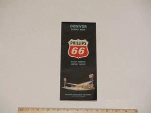 1963 Phillips 66 Sightseeing Guide To Denver Street Road Map w/ Street Index - Picture 1 of 9