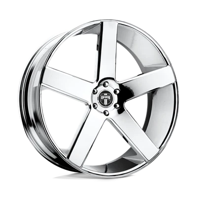 24x10 S115 Dub Baller Chrome Wheels 6x5.5 (19mm) Set of 4 - Image 1 of 4