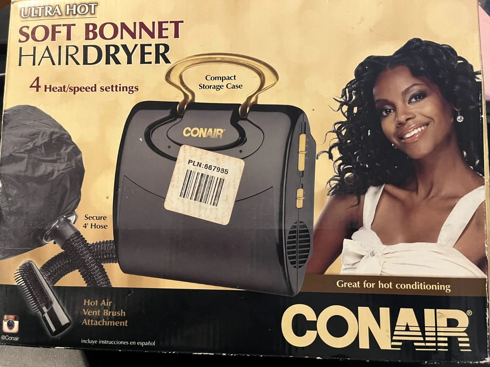 Secador de pelo Conair Ultra Hot Soft Bonnet, 4 ajustes de velocidad Foto 1 de 3