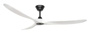 71" Ceiling Fan with Remote Eco Genuino Black White DC Fan 6 Speeds Reversible - Picture 1 of 5