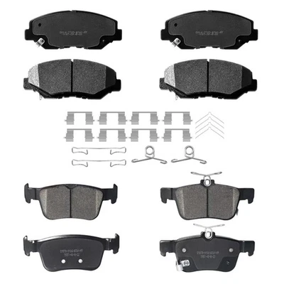 Ceramic Front Rear Disc Brake Pads Kit w/Hardware fit for 2016-19 Honda Civic - Image 1 of 4