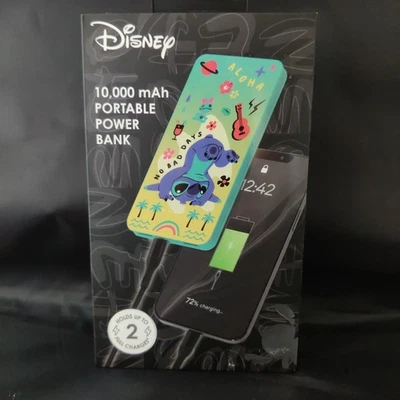 Bancos de alimentación portátiles Disney STITCH 10.000 Mah. Nuevo en caja. Foto 1 de 2