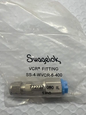 HAM-LET Swagelok SS-4-WVCR-6-400, 1/4" FVCR Swivel X 1/4" Compression Adapter, 316SS