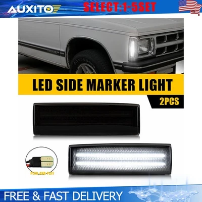 2 PIEZAS Luces LED laterales blancas LED para Chevy S10 GMC Jimmy S15 Oldsmobile 2-20 Foto 1 de 4