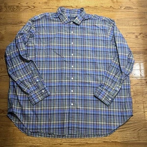 Ralph Lauren Shirt Mens 4XB Big Preppy Pony Button Up Multicolor Long Sleeve - Picture 1 of 6