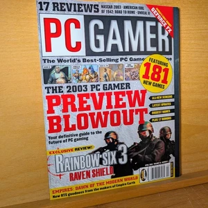 PC Gamer Magazine April 2003 Rainbow Six 3 Raven Shield NO LABEL - Picture 1 of 7