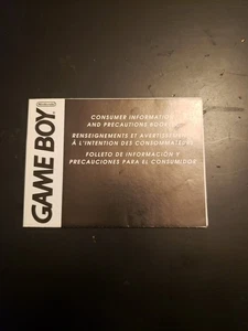Folleto de precauciones de información al consumidor GameBoy DMG-USA-4 solo inserto - Imagen 1 de 4