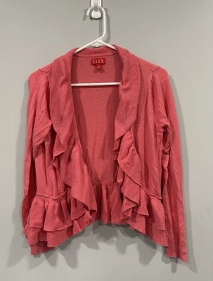 Suéter coral con volantes Elle - pequeño para mujer Foto 1 de 3