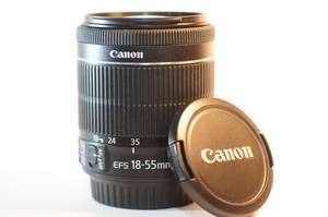 Canon EF-S STM 18-55mm 3.5-5.6 IS lens NICE for Digital EOS Rebel T8 T7 80D 90D - Picture 1 of 8