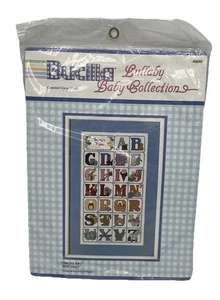 Vintage Kreuzstich Alphabet Bucilla Lulliby Baby Collection Kinderzimmer ABC - Bild 1 von 8