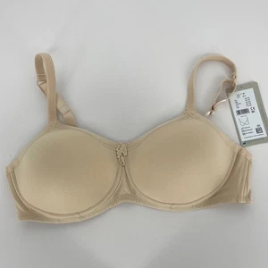 Amoena Mastectomy Bra Lara Sand Padded Wire-Free 42AA - Picture 1 of 5