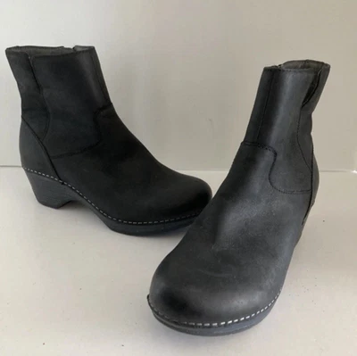 Botines Dansko Meghan de cuero negros para mujer talla 40 EU, 9,5-10 EE. UU. Foto 1 de 4