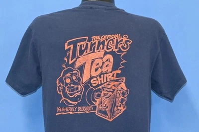 vtg 80s OFFICIAL TURNERS ICE TEA SHIRT DELIGHTFULLY DELICIOUS POCKET t-shirt L - Image 1 of 4
