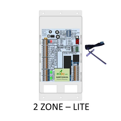 ECOJAY Universal 2 Zone Controler SmartZone-2L BEST Value HVAC Zoning Damper Control