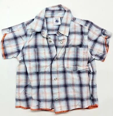 Camisa De Manga Corta Original Para Bebé De Petit Bateau Talla 18M 81 - Imagen 1 de 2