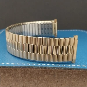18mm 19mm 20mm Speidel Gold RGP Wide 1970s nos Unused Vintage Watch Band - Picture 1 of 8