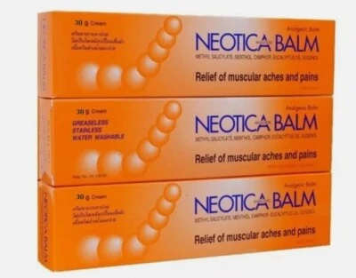 3x30g BÁLSAMO NEOTICO Crema Analgésica Alivio Dolores Musculares Masaje Deportivo Foto 1 de 4
