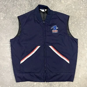 Vintage USPS Reflective Stripes Full Zip Vest Post Office Horace Small Sz Large - Picture 1 of 10