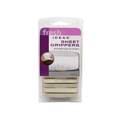 FRESH IDEAS Grips – Easy to Use Sheet Holders Adjustable to Fit Bed Sheet Grips