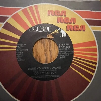 DOLLY PARTON - HERE YOUCOME AGAIN, RCA, 45 RPM, STEREO, 1977, MINT ( UNPLAYED ) - Image 1 of 4