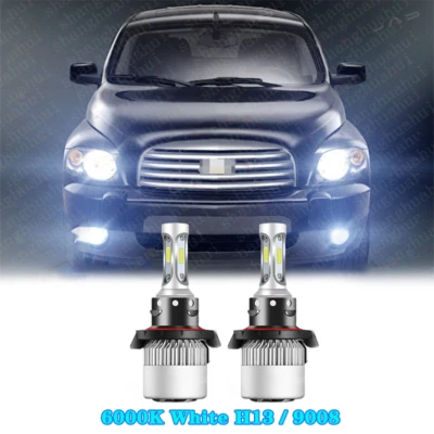 Faro LED H13 9008 blanco 2 bombillas haz alto/bajo para Chevy HHR 2008-2011 Foto 1 de 4