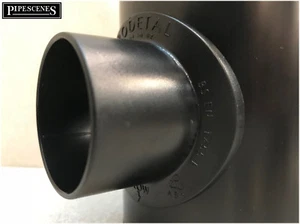 110mm Soil & Vent Pipe Drill In Clip On Boss to 40mm ( 43mm ) Pipe Insert BLACK - Picture 1 of 8