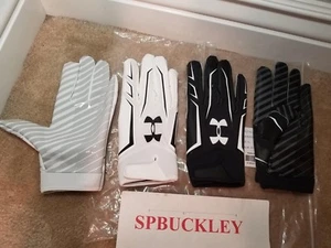 UA UNDER ARMOUR NFL F4 DECEIT ADULT RECEIVER FOOTBALL GLOVES, NWT, 1293123 - Picture 1 of 6