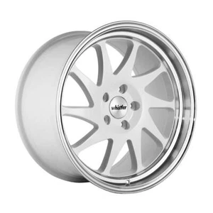 (1) 17x9 +25 Whistler KR7 5x114.3 White/Machined Lip Wheel - Picture 1 of 2