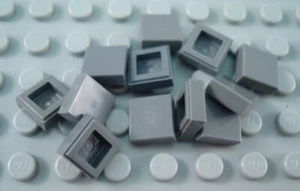 Lego Menge 12 dunkel bläulich grau 1x1 Fliesen Stücke - Bild 1 von 1