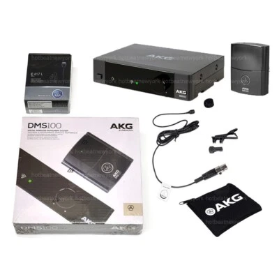 AKG C417L Clip on Lapel Mic Microphone + DMS100 Wireless Digital Microphone Set - Image 1 of 4