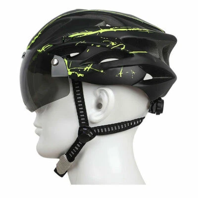 Cycling helmet Mountain Road Ride Bike Bicycle Helmets With Goggles Visor Unisex - Image 1 of 4