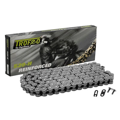 MF6396 Catena Passo 520 TROFEO Moto Cross Enduro 120 Maglie Senza ORing Rinforza - Immagine 1 di 4