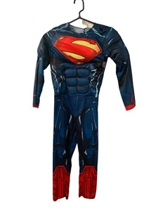 DC Comics Justice League SUPERMAN Child Medium JUMPSUIT ONLY Halloween Costume - Picture 1 of 10