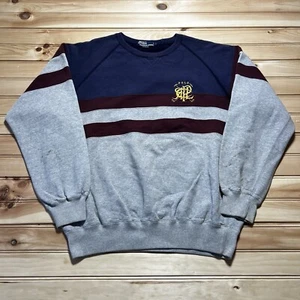 Vintage 90s Polo Ralph Lauren Golf Scribble Club Sweatshirt Crewneck Size Large - Picture 1 of 13