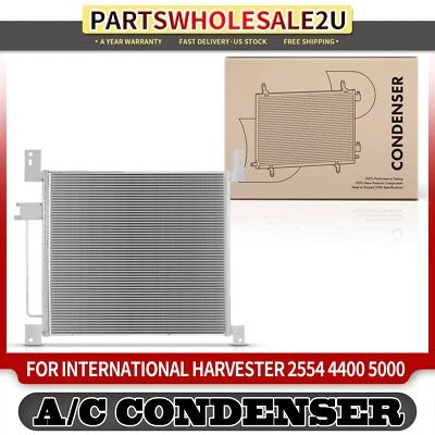 Condensador de aire acondicionado con soporte para International Harvester 2554 4400 5000 8200 9400 Foto 1 de 4