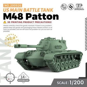 SSMODEL 926 V2.0 1/200 Military Model Kit US M48 Patton Main Battle Tank GAMES - Picture 1 of 5