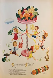 Life Savers Five Flavors Candy 1947 anuncio vintage primavera viene en 5 sabores - Imagen 1 de 1
