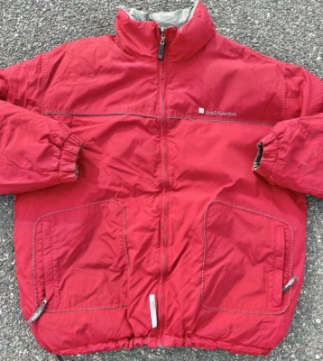 Chaqueta acolchada reversible vintage Ecko función limitada 2XL roja plateada Foto 1 de 4
