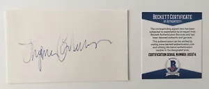 Ingemar Johansson Signed Autographed 3x5 Card BAS Beckett Certified Boxer - Picture 1 of 1