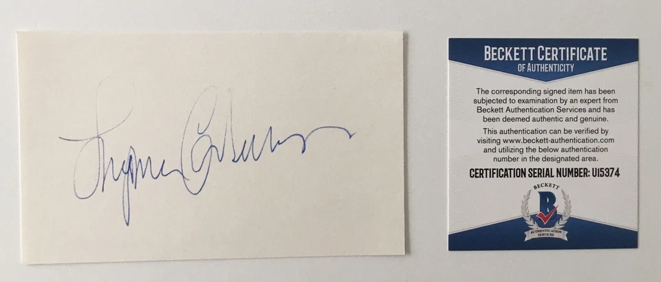 Ingemar Johansson Signed Autographed 3x5 Card BAS Beckett Certified Boxer - Image 1 of 1