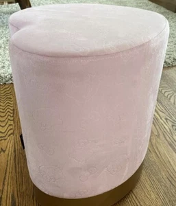 New! HELLO KITTY Pink Heart Makeup Chair Vanity Ottoman Stool - Picture 1 of 6