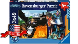 NEW & SEALED Ravensburger 05688 Dragons: The Nine Realms 3x49 Pc Jigsaw Puzzles - Picture 1 of 11