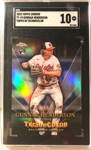 2023 Topps Chrome GUNNAR HENDERSON #TT-19 Topps In Technicolor Rookie RC SGC 10 - Picture 1 of 2