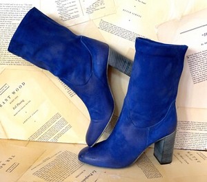 blue boots womens