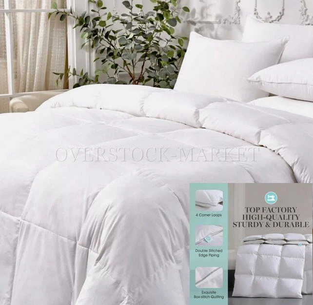 НОВЫЙ! ОДЕЯЛО MARTHA STEWART ВСЕСЕЗОННОЕ БЕЛОЕ ПЕРО И ПУХ 240 НИТЕЙ! - Изображение 1 из 1