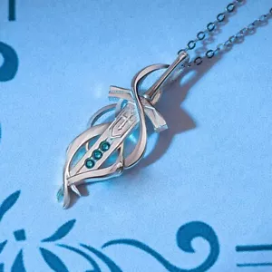 Fate/stay night FGO Saber Altria Pendragon Pendant Necklace Choker Ring Silver - Picture 1 of 14