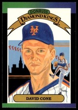 1989 Donruss Baseball Card David Cone New York Mets #9